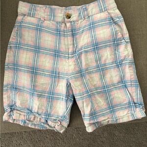 Janie and Jack Checker Pastel Youth Boys Shorts